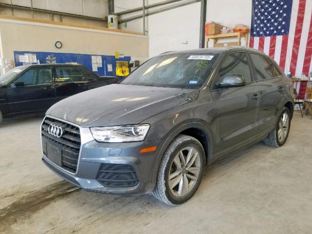 WA1ECCFS2HR004690 - 2017 AUDI Q3 PREMIUM GRAY photo 2