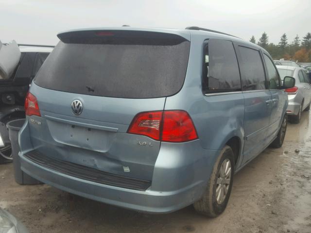 2V8HW34X89R542819 - 2009 VOLKSWAGEN ROUTAN SE BLUE photo 4