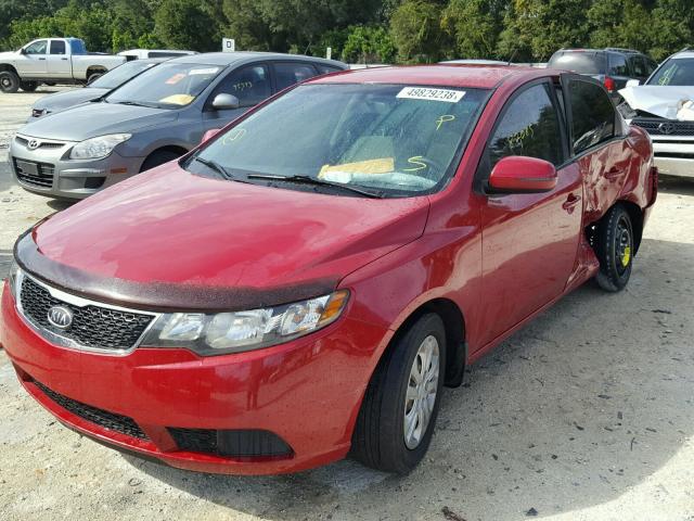 KNAFU4A2XD5646643 - 2013 KIA FORTE EX RED photo 2