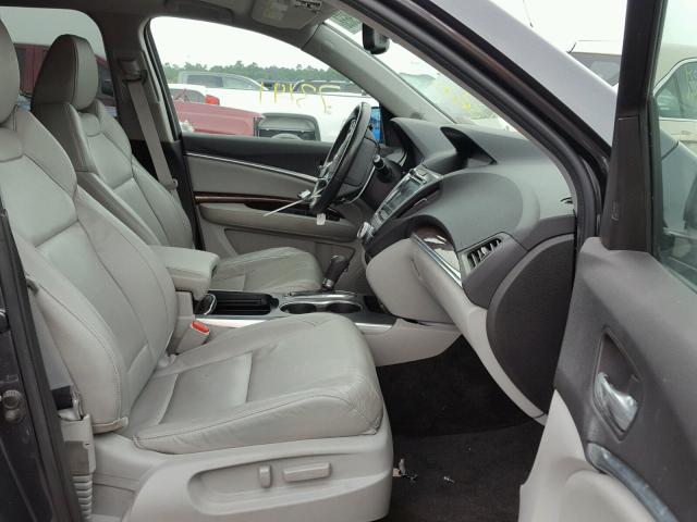 5FRYD3H45EB002317 - 2014 ACURA MDX TECHNO GRAY photo 5
