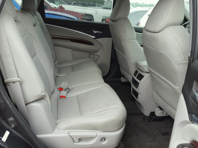 5FRYD3H45EB002317 - 2014 ACURA MDX TECHNO GRAY photo 6
