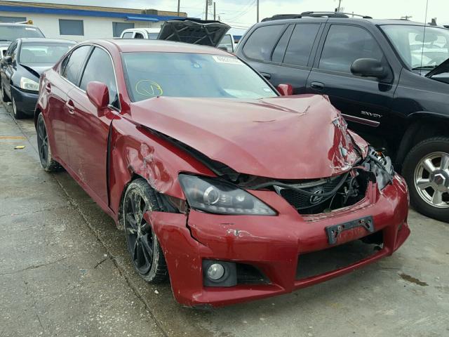 JTHBK262785078554 - 2008 LEXUS IS 250 RED photo 1