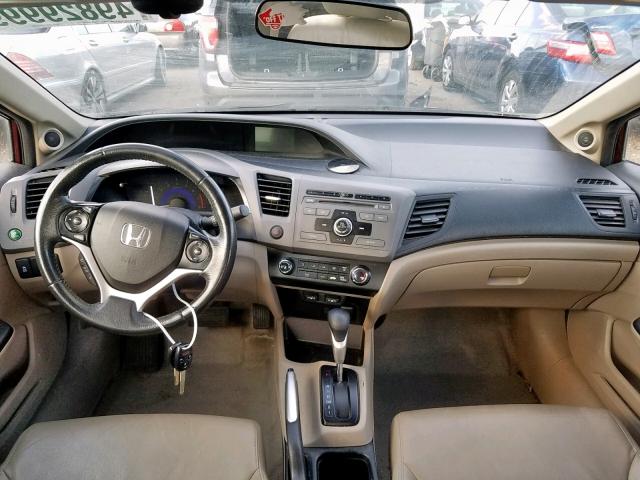 19XFB2F90CE043237 - 2012 HONDA CIVIC EXL 勃艮第红 照片 9