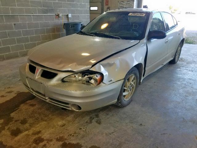 1G2NG52E03M609842 - 2003 PONTIAC GRAND AM S SILVER photo 2