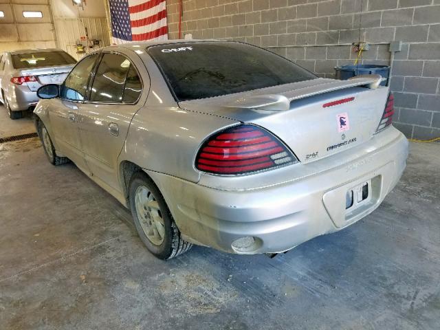 1G2NG52E03M609842 - 2003 PONTIAC GRAND AM S SILVER photo 3