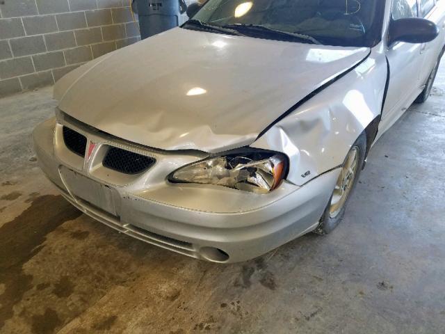 1G2NG52E03M609842 - 2003 PONTIAC GRAND AM S SILVER photo 9