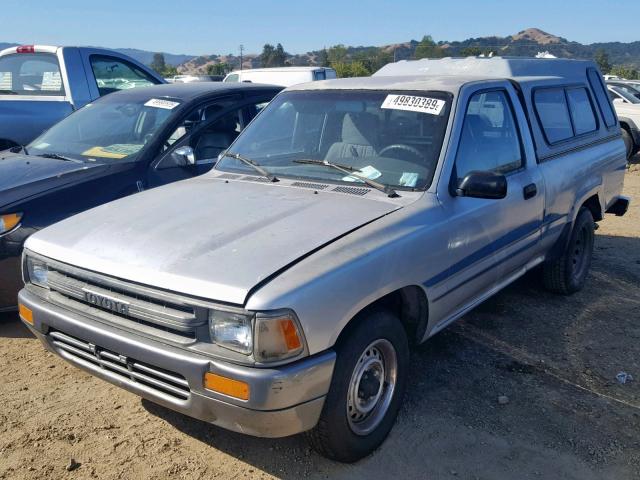 JT4RN81P4K0000766 - 1989 TOYOTA PICKUP 1/2 GRAY photo 2