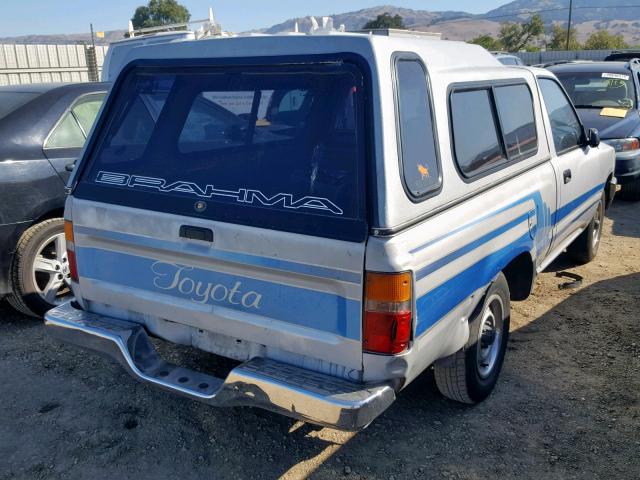 JT4RN81P4K0000766 - 1989 TOYOTA PICKUP 1/2 GRAY photo 4