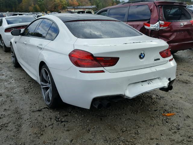 WBS6C9C58ED466832 - 2014 BMW M6 GRAN CO WHITE photo 3
