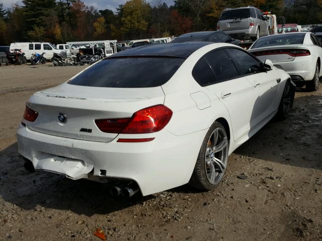 WBS6C9C58ED466832 - 2014 BMW M6 GRAN CO WHITE photo 4