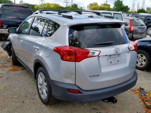 2T3DFREV5FW263825 - 2015 TOYOTA RAV4 LIMIT SILVER photo 3