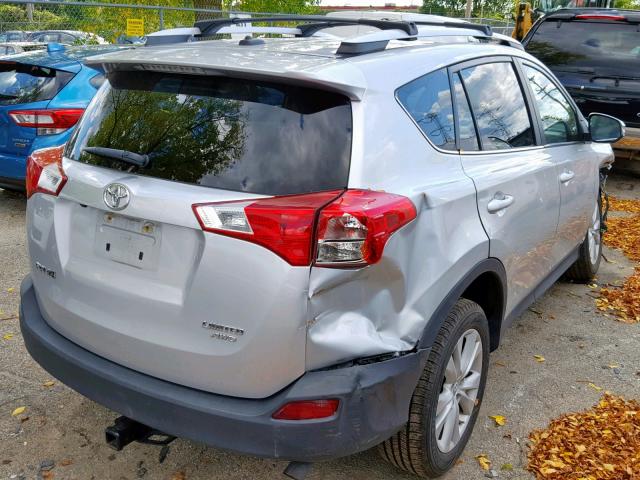 2T3DFREV5FW263825 - 2015 TOYOTA RAV4 LIMIT SILVER photo 4