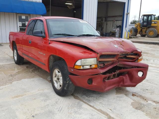 1B7GL22X61S351450 - 2001 DODGE DAKOTA RED photo 1