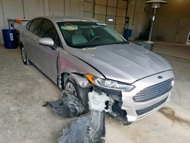 3FA6P0G72ER179728 - 2014 FORD FUSION S SILVER photo 1