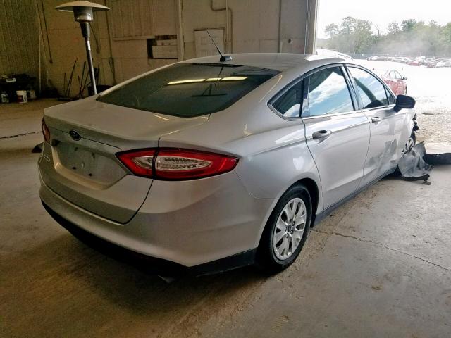 3FA6P0G72ER179728 - 2014 FORD FUSION S SILVER photo 4