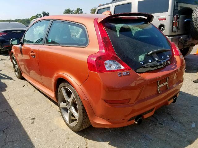 YV1672MK8B2207413 - 2011 VOLVO C30 T5 ORANGE photo 3