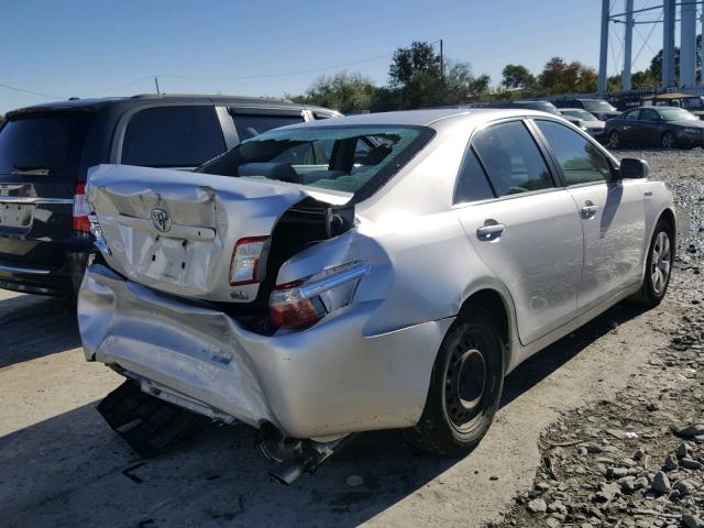 4T1BB46K79U075072 - 2009 TOYOTA CAMRY HYBR SILVER photo 4