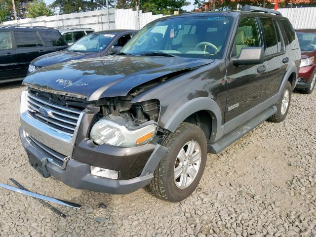 1FMEU73E26UA65455 - 2006 FORD EXPLORER X GRAY photo 2