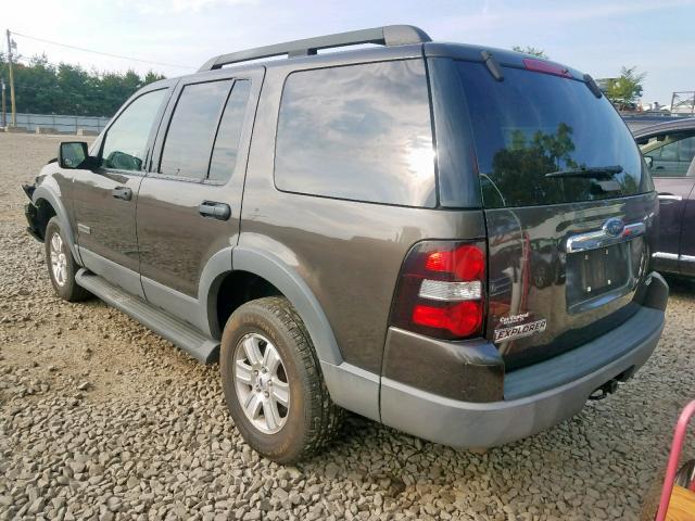 1FMEU73E26UA65455 - 2006 FORD EXPLORER X GRAY photo 3