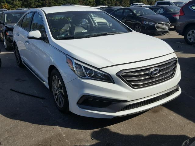 5NPE34AF6FH195573 - 2015 HYUNDAI SONATA SPO WHITE photo 1