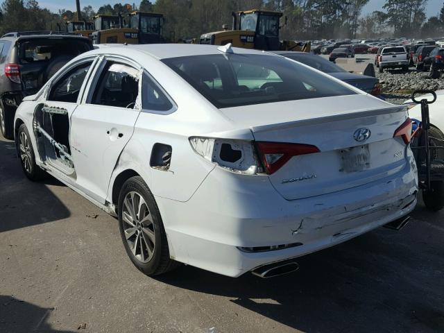 5NPE34AF6FH195573 - 2015 HYUNDAI SONATA SPO WHITE photo 3