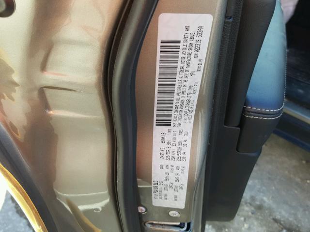 1C4PJLDS4HW641170 - 2017 JEEP CHEROKEE L GOLD photo 10