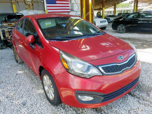 KNADN4A32D6128209 - 2013 KIA RIO EX RED photo 1