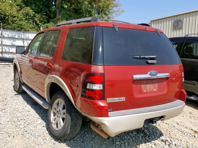 1FMEU6EE9AUA38799 - 2010 FORD EXPLORER E RED photo 3