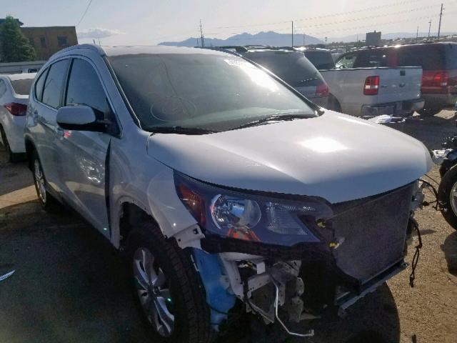 5J6RM4H7XEL114785 - 2014 HONDA CR-V EXL WHITE photo 1