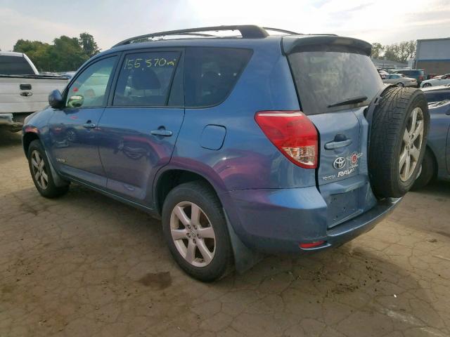 JTMBD31V485146232 - 2008 TOYOTA RAV4 LIMIT BLUE photo 3