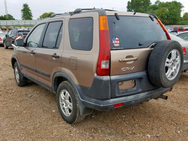 JHLRD78874C041473 - 2004 HONDA CR-V EX GOLD photo 3