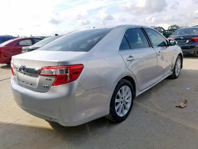 4T1BD1FK2DU074574 - 2013 TOYOTA CAMRY HYBR SILVER photo 4