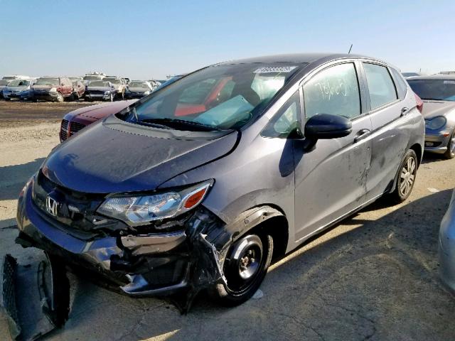 3HGGK5H55FM750121 - 2015 HONDA FIT LX GRAY photo 2