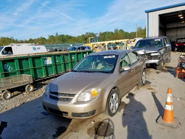 1G1AL58F377293209 - 2007 CHEVROLET COBALT LT GOLD photo 2