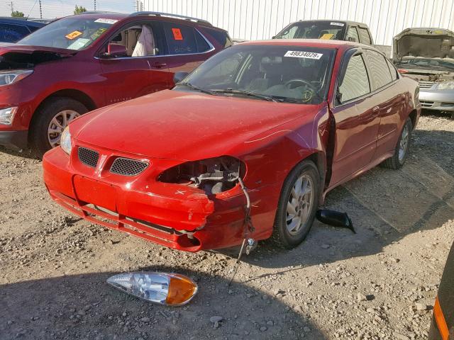 1G2NF52E73C320997 - 2003 PONTIAC GRAND AM S RED photo 2