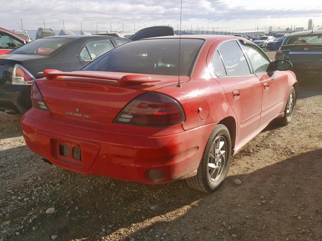 1G2NF52E73C320997 - 2003 PONTIAC GRAND AM S RED photo 4
