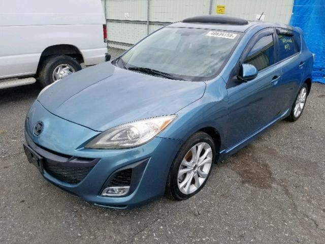 JM1BL1H6XA1246791 - 2010 MAZDA 3 S BLUE photo 2