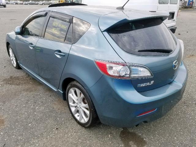 JM1BL1H6XA1246791 - 2010 MAZDA 3 S BLUE photo 3