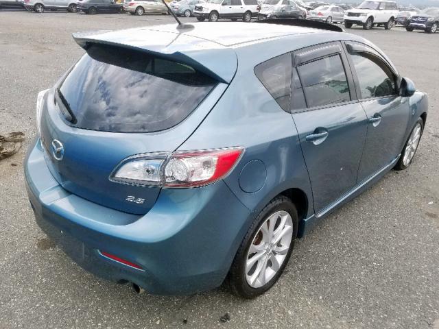 JM1BL1H6XA1246791 - 2010 MAZDA 3 S BLUE photo 4