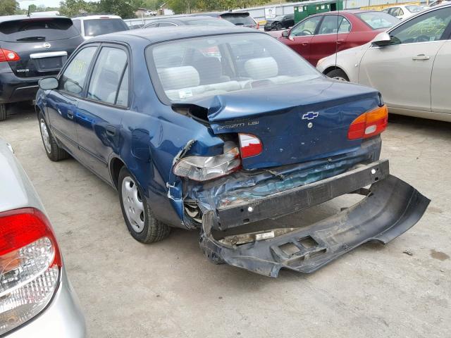 1Y1SK52842Z417330 - 2002 CHEVROLET GEO PRIZM 蓝色 照片 3