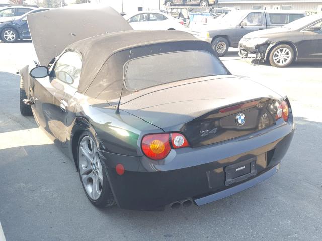 4USBT53564LT26498 - 2004 BMW Z4 3.0 BLACK photo 3