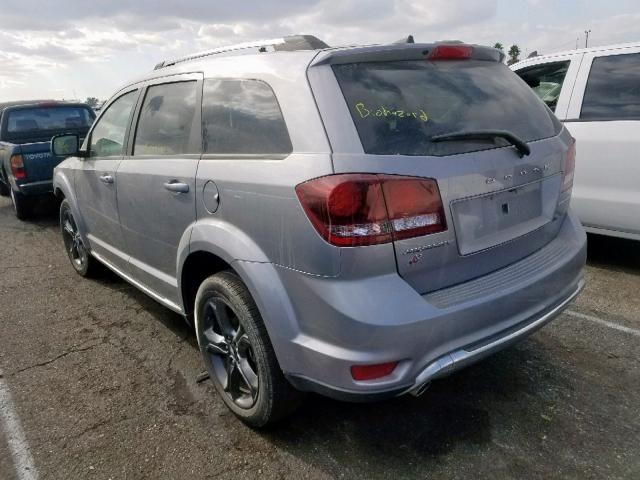 3C4PDDGG0JT523147 - 2018 DODGE JOURNEY CR SILVER photo 3