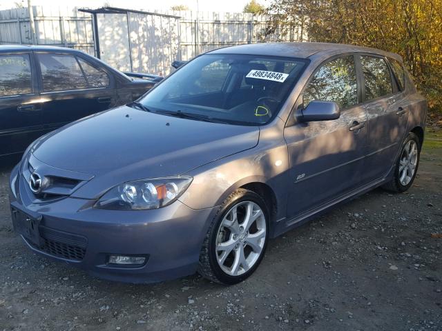 JM1BK343181777771 - 2008 MAZDA 3 HATCHBAC GRAY photo 2