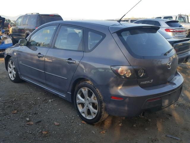 JM1BK343181777771 - 2008 MAZDA 3 HATCHBAC GRAY photo 3