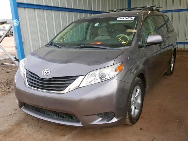 5TDKK3DC0BS122379 - 2011 TOYOTA SIENNA LE GRAY photo 2