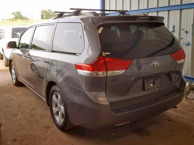 5TDKK3DC0BS122379 - 2011 TOYOTA SIENNA LE GRAY photo 3