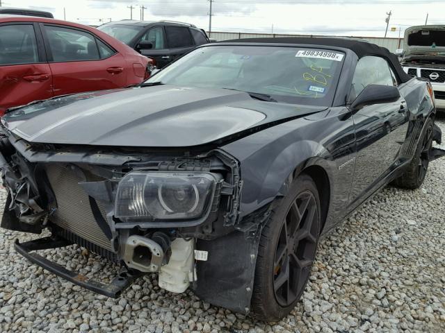 2G1FK3DJ8B9205317 - 2011 CHEVROLET CAMARO 2SS BLACK photo 2