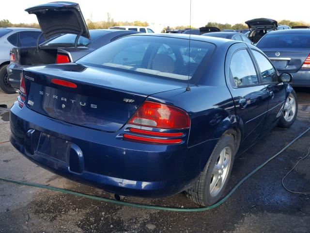 1B3EL46J05N688727 - 2005 DODGE STRATUS SX BLUE photo 4