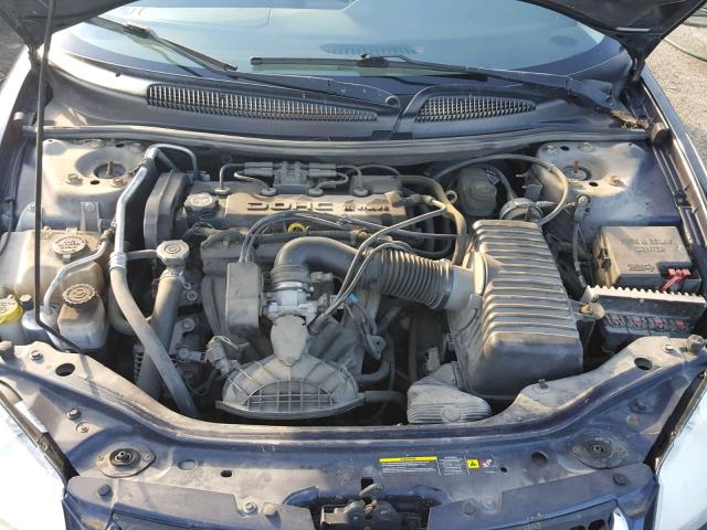 1B3EL46J05N688727 - 2005 DODGE STRATUS SX BLUE photo 7