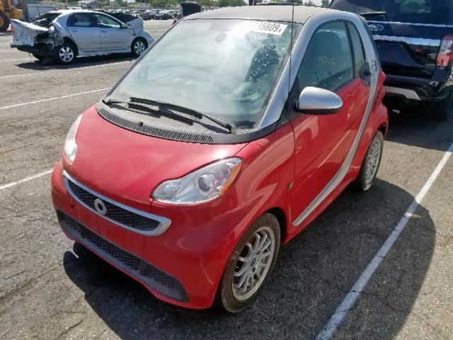 WMEEJ9AA7DK715867 - 2013 SMART FORTWO RED photo 2